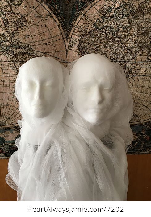 Female Ghost Head Spooky Indoor Halloween Decoration - #X1waPgOgpEU-10