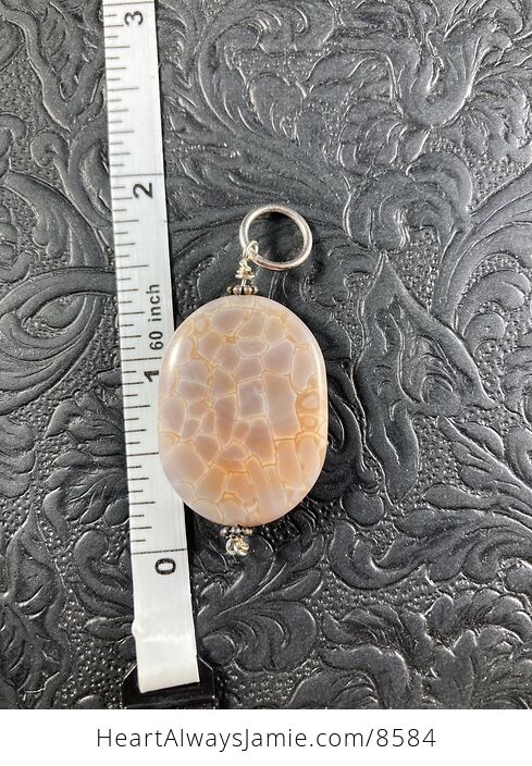 Fire Agate Stone Jewelry Pendant - #HdmPCeT3OrY-5