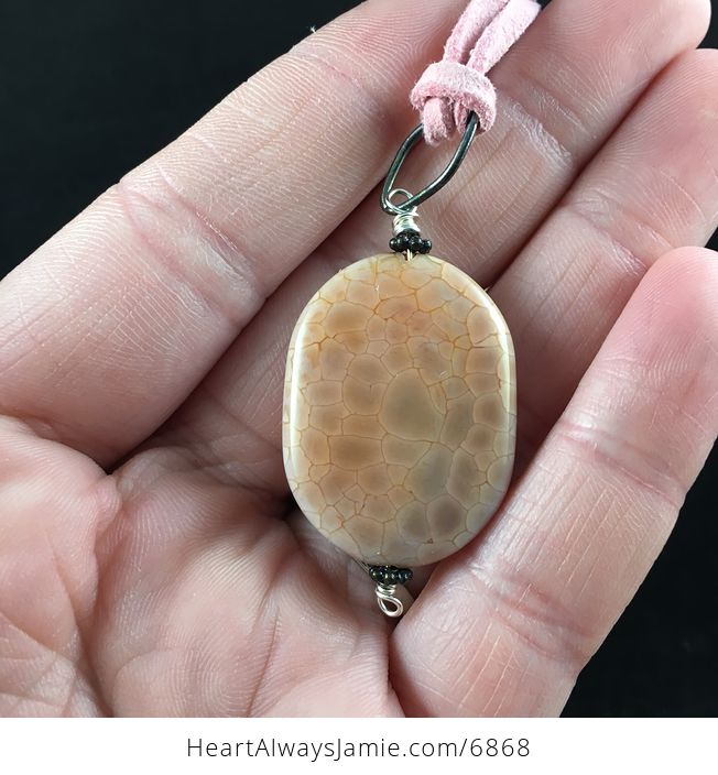 Fire Agate Stone Jewelry Pendant Necklace - #Sx10wjY0Gmg-3