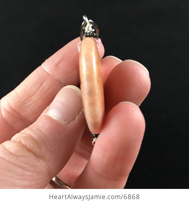 Fire Agate Stone Jewelry Pendant Necklace - #Sx10wjY0Gmg-2