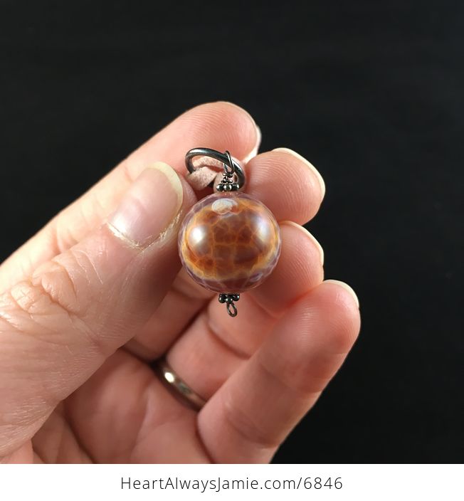 Fire Agate Stone Jewelry Pendant Necklace - #aXhKirIWuBE-2
