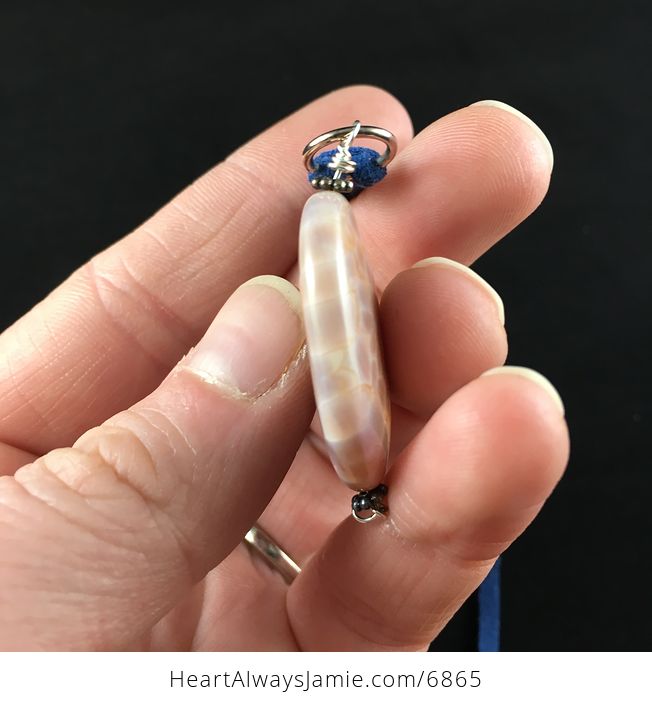 Fire Agate Stone Jewelry Pendant Necklace - #eaifLoXKJmI-3