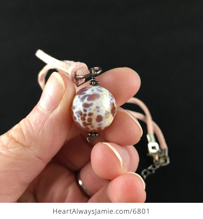 Fire Agate Stone Jewelry Pendant Necklace - #osC00qknbPY-4