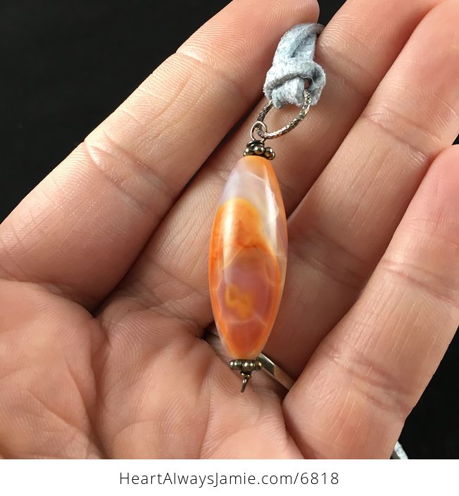 Fire Agate Stone Jewelry Pendant Necklace - #qCtmBmxcdf4-3