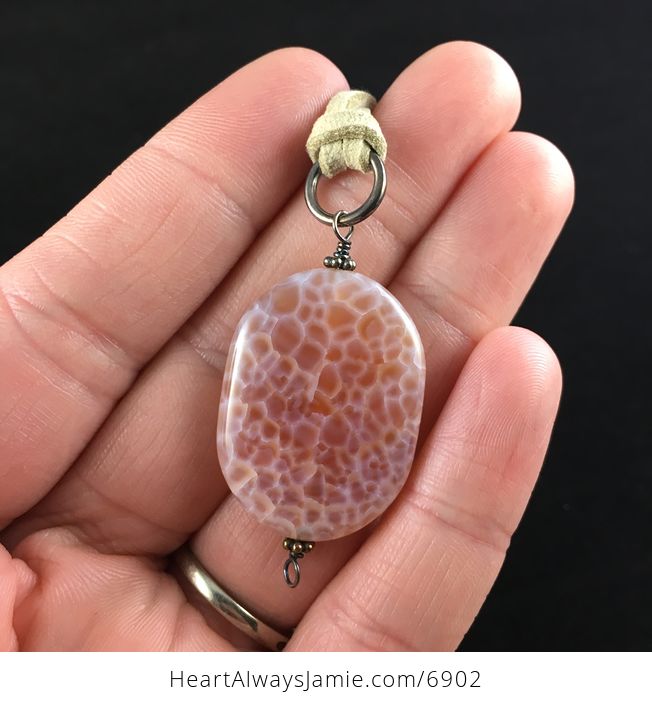 Fire Agate Stone Jewelry Pendant Necklace - #qVuYIjN3XHM-2