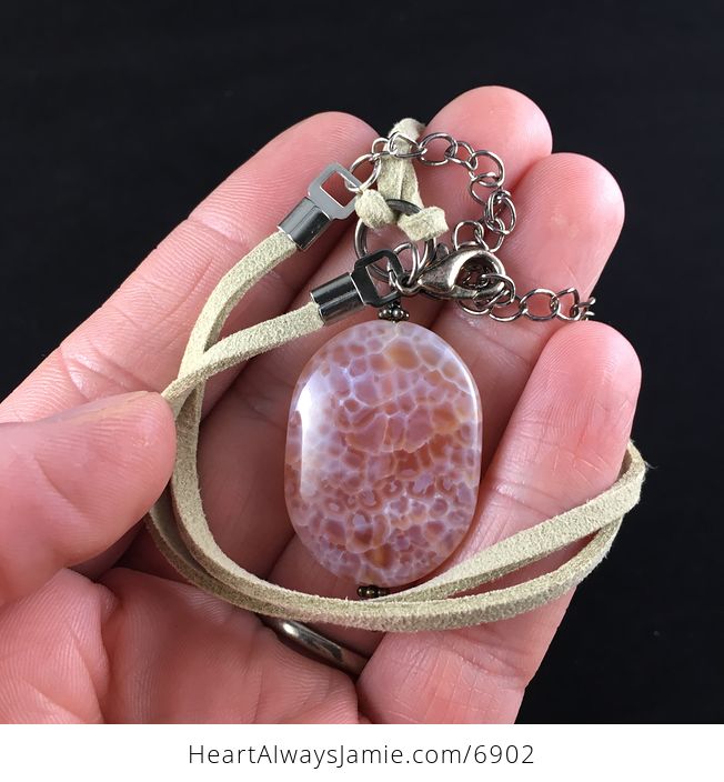 Fire Agate Stone Jewelry Pendant Necklace - #qVuYIjN3XHM-4
