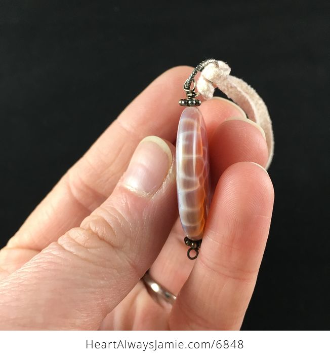 Fire Agate Stone Jewelry Pendant Necklace - #yN2N1QyWn38-3