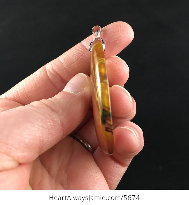 Fire Cherry Quartz Stone Jewelry Pendant - #Em923xx9x0c-5