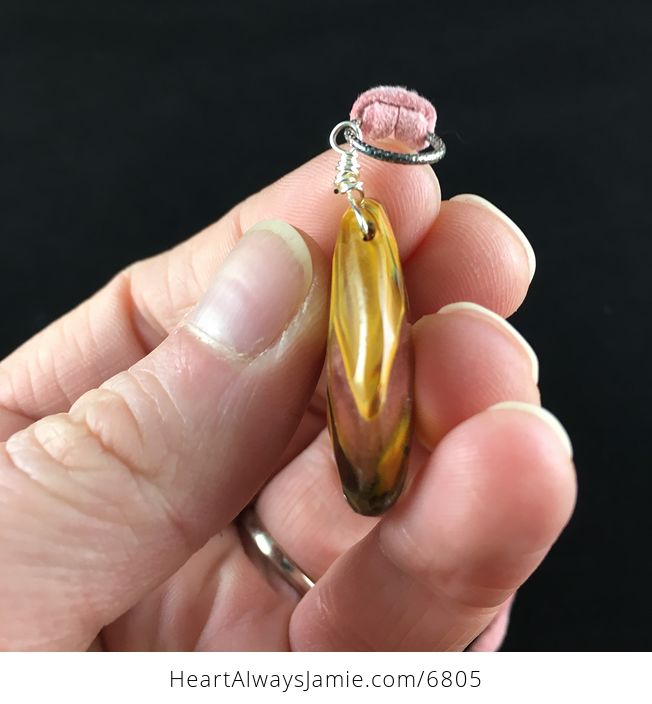 Fire Cherry Quartz Stone Jewelry Pendant Necklace - #85Q2CN3Dd1U-4