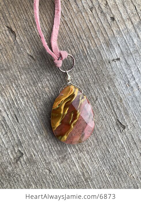 Fire Cherry Quartz Stone Jewelry Pendant Necklace - #Pwvoa8pG74g-1