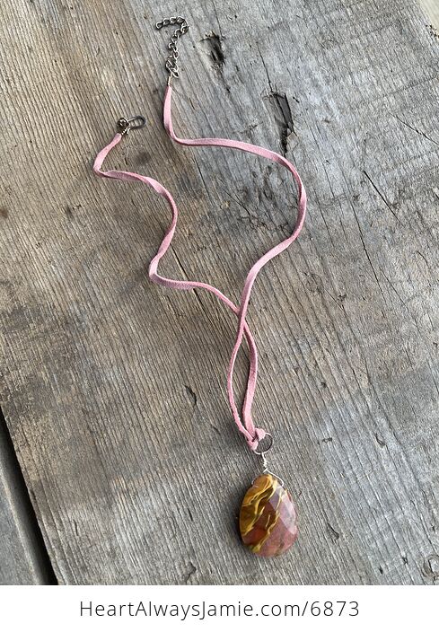 Fire Cherry Quartz Stone Jewelry Pendant Necklace - #Pwvoa8pG74g-2