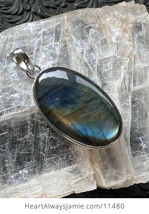 Flash Labradorite Crystal Stone Jewelry Pendant - #7OUwUOgj7h8-1