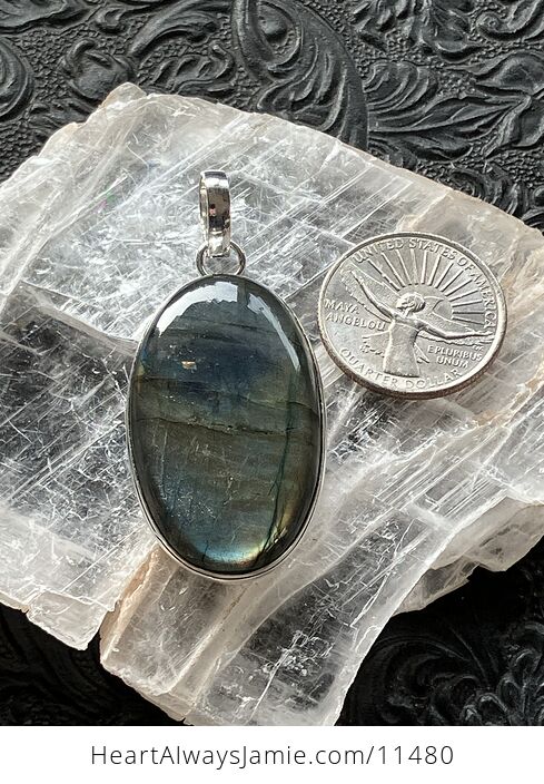 Flash Labradorite Crystal Stone Jewelry Pendant - #7OUwUOgj7h8-8