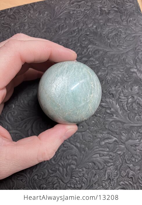 Flashy Amazonite Crystal Sphere - #TF0V8ZV1dgA-10