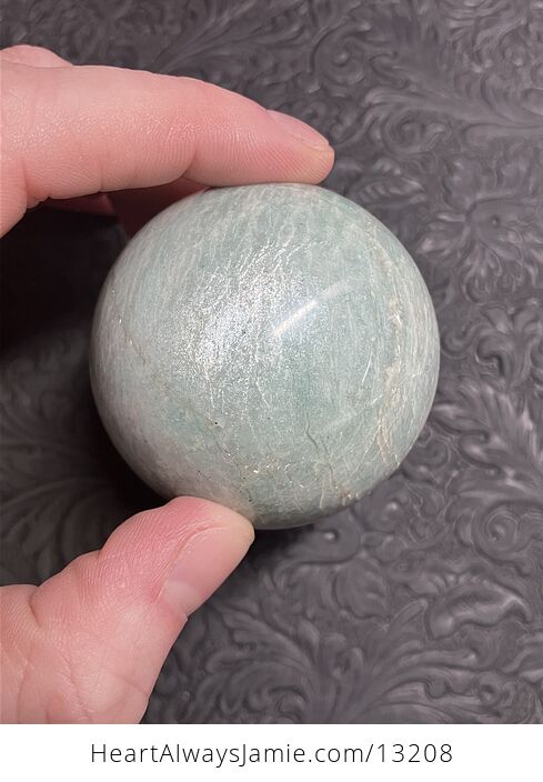 Flashy Amazonite Crystal Sphere - #TF0V8ZV1dgA-13