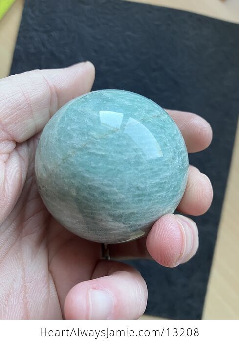 Flashy Amazonite Crystal Sphere - #TF0V8ZV1dgA-4