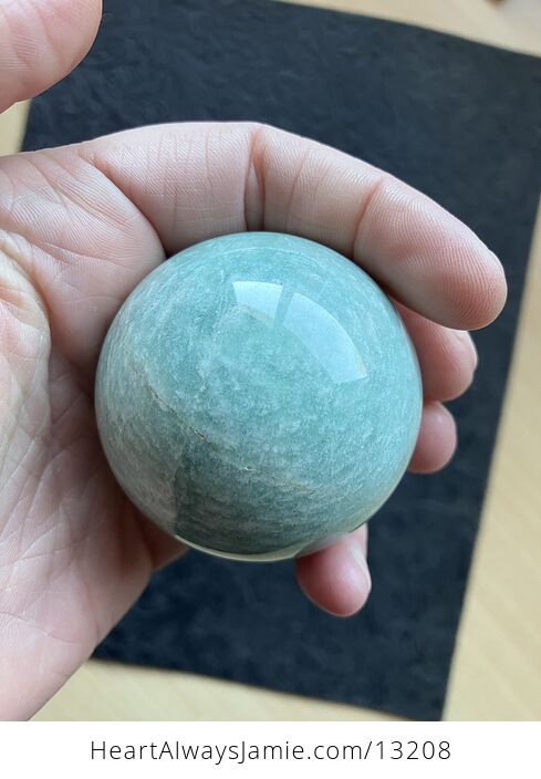 Flashy Amazonite Crystal Sphere - #TF0V8ZV1dgA-6