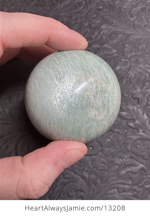 Flashy Amazonite Crystal Sphere - #TF0V8ZV1dgA-12