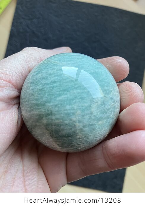 Flashy Amazonite Crystal Sphere - #TF0V8ZV1dgA-5