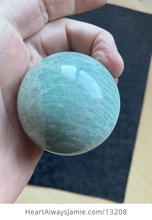 Flashy Amazonite Crystal Sphere - #TF0V8ZV1dgA-7