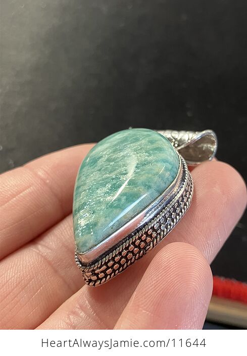 Flashy Amazonite Crystal Stone Jewelry Pendant - #7QQKoYeAJYQ-13