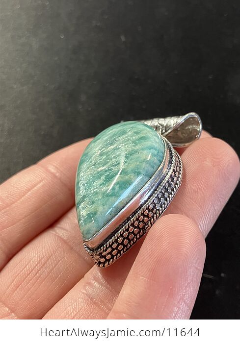 Flashy Amazonite Crystal Stone Jewelry Pendant - #7QQKoYeAJYQ-12
