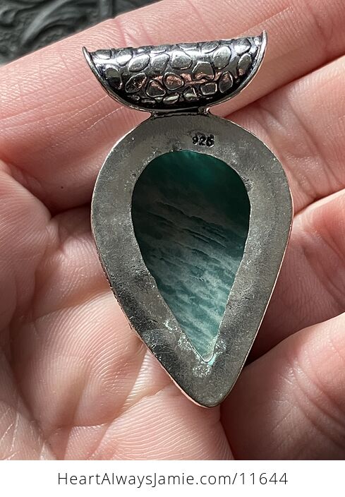 Flashy Amazonite Crystal Stone Jewelry Pendant - #7QQKoYeAJYQ-7