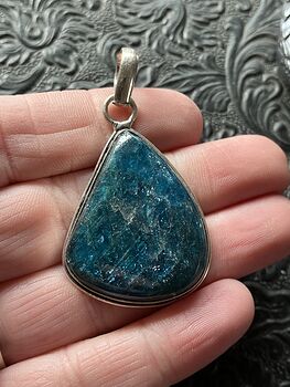 Flashy Blue Apatite Stone Crystal Jewelry Pendant #kRQxFVR9Lf8