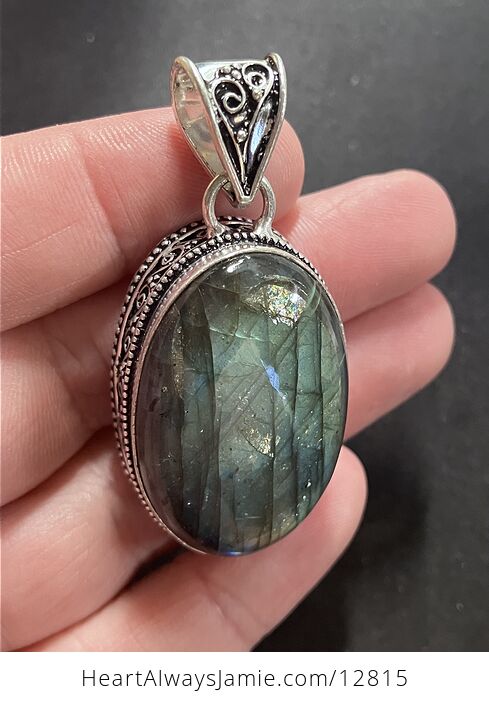 Flashy Labradorite Crystal Stone Jewelry Pendant - #0lg4ARZ33Uk-11