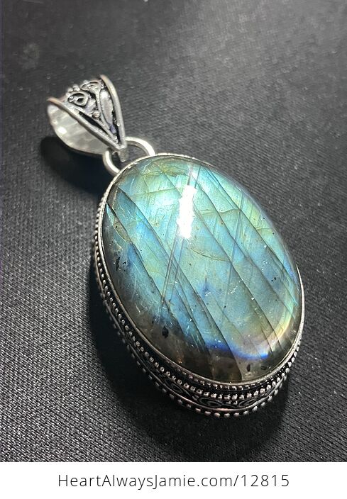 Flashy Labradorite Crystal Stone Jewelry Pendant - #0lg4ARZ33Uk-1