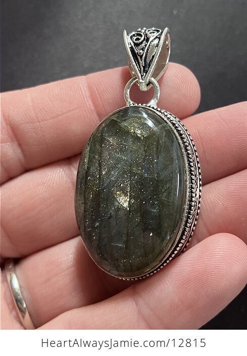 Flashy Labradorite Crystal Stone Jewelry Pendant - #0lg4ARZ33Uk-12