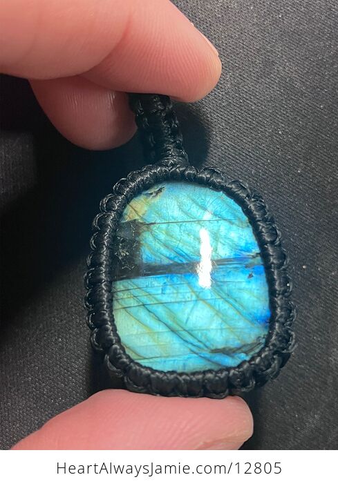 Flashy Labradorite Crystal Stone Jewelry Pendant - #tmkDyGxJpdw-13