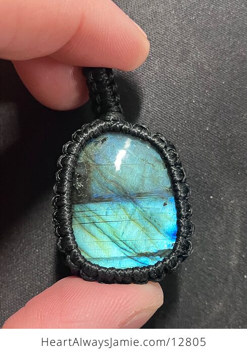 Flashy Labradorite Crystal Stone Jewelry Pendant - #tmkDyGxJpdw-12