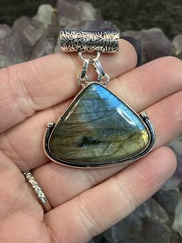 Flashy Labradorite Crystal Stone Pendant Jewelry #bVkqUX8y7LI