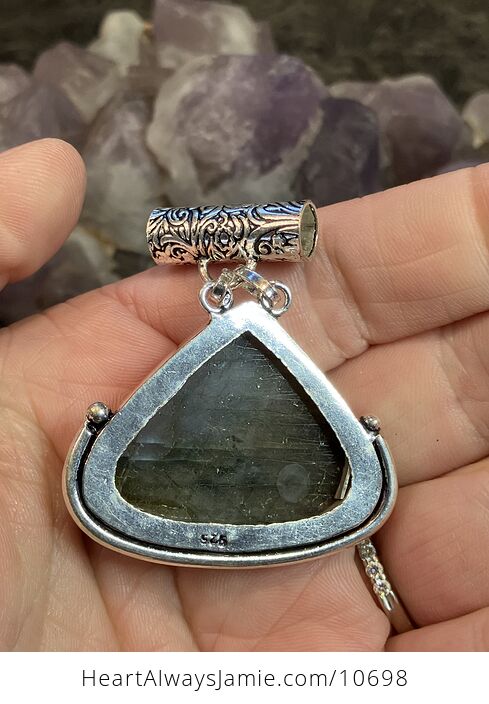 Flashy Labradorite Crystal Stone Pendant Jewelry - #bVkqUX8y7LI-5