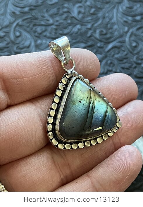 Flashy Labradorite Pendant Stone Crystal Jewelry - #ZMHdFj34Kqc-2