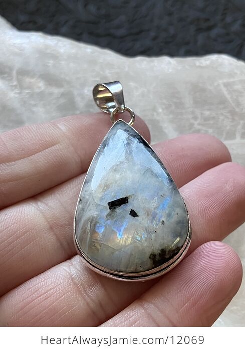 Flashy Rainbow Moonstone Gemstone Crystal Jewelry Pendant - #30Xsa5Tr5LI-13