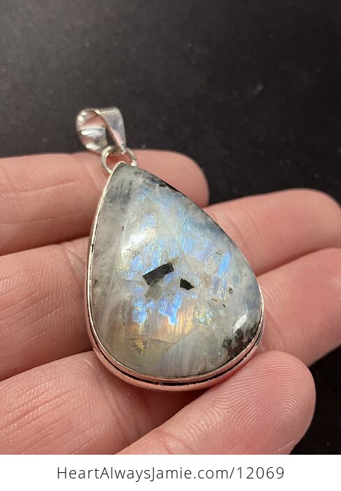 Flashy Rainbow Moonstone Gemstone Crystal Jewelry Pendant - #30Xsa5Tr5LI-22