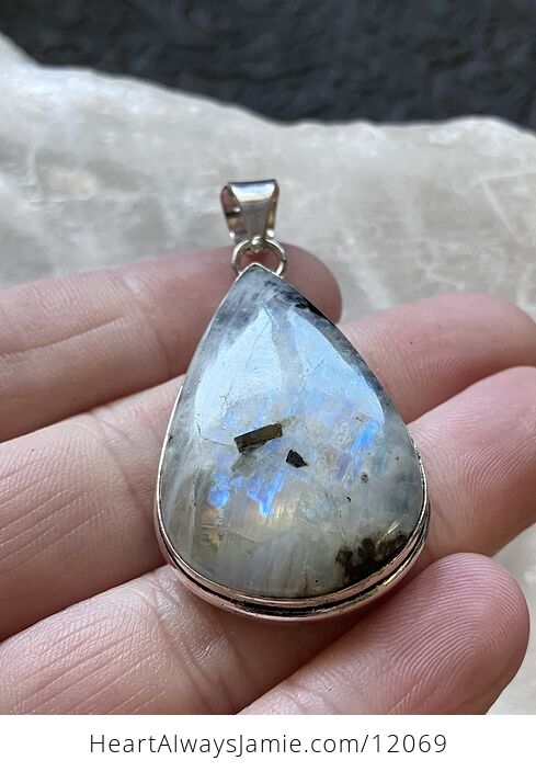 Flashy Rainbow Moonstone Gemstone Crystal Jewelry Pendant - #30Xsa5Tr5LI-17