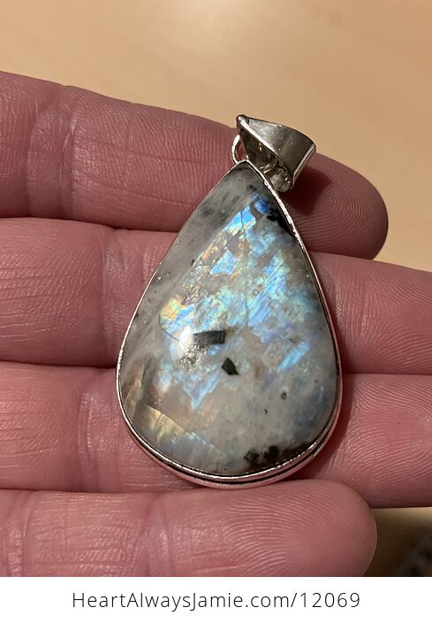 Flashy Rainbow Moonstone Gemstone Crystal Jewelry Pendant - #30Xsa5Tr5LI-11