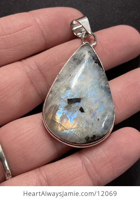 Flashy Rainbow Moonstone Gemstone Crystal Jewelry Pendant - #30Xsa5Tr5LI-6