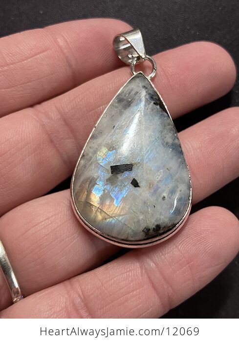 Flashy Rainbow Moonstone Gemstone Crystal Jewelry Pendant - #30Xsa5Tr5LI-5