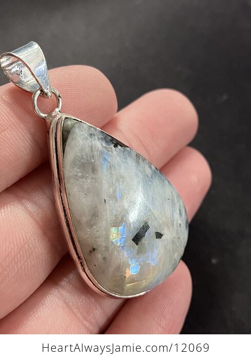 Flashy Rainbow Moonstone Gemstone Crystal Jewelry Pendant - #30Xsa5Tr5LI-23