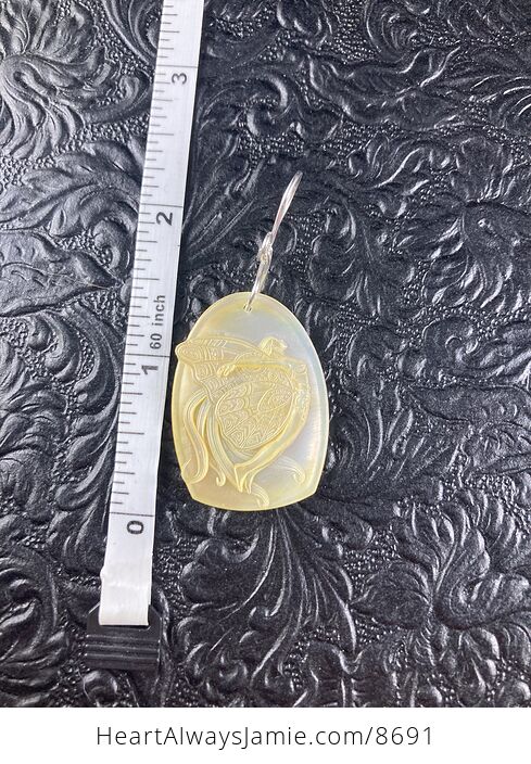 Flying Pixie Fairy Carved in Mother of Pearl Shell Pendant Jewelry - #LJIA7yLo800-5
