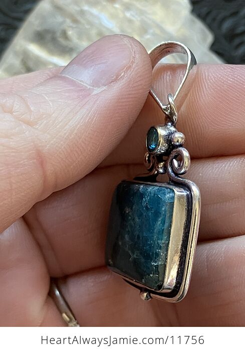 For Angela Blue Apatite Stone Crystal Jewelry Pendant - #NXegCRpYWeM-5