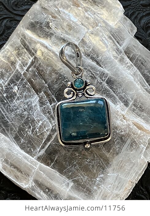For Angela Blue Apatite Stone Crystal Jewelry Pendant - #NXegCRpYWeM-2