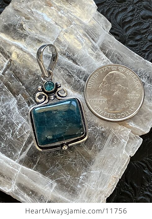 For Angela Blue Apatite Stone Crystal Jewelry Pendant - #NXegCRpYWeM-3