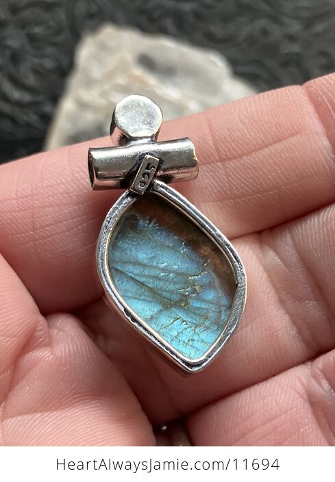 For Angela Dainty Rainbow Moonstone and Labradorite Gemstone Crystal Jewelry Pendant - #74q5ger5QI8-6