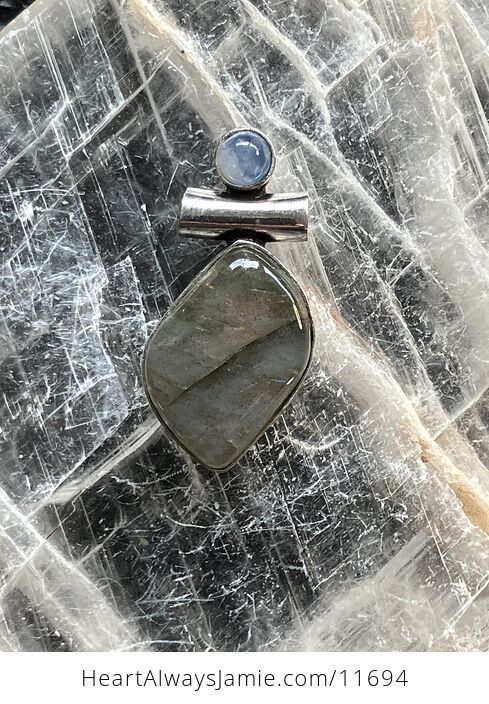For Angela Dainty Rainbow Moonstone and Labradorite Gemstone Crystal Jewelry Pendant - #74q5ger5QI8-8