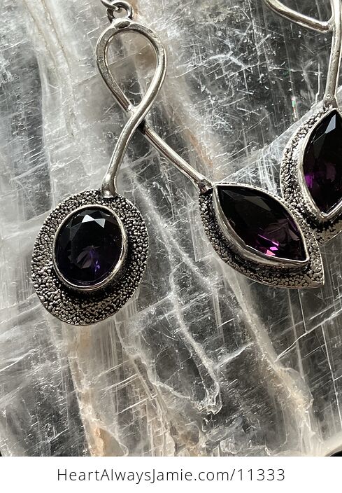 Funky Amethyst Stone Crystal Jewelry Earrings - #LEtU3wBDfoc-4